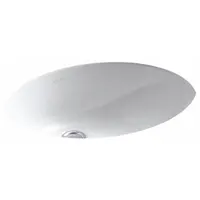 KOHLER Bathroom Sink: White, Vitreous China, 19 1/4 in Overall Lg, 16 1/4 in Overall Wd, Caxton® (MPN K-2210-0)