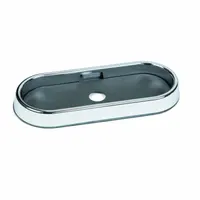 Gray plastic bezel for mounting and securing vehicle lights such as clearance or marker lamps. Provides a finished protective housing for the light assembly. Compatible with GROTE model 78190