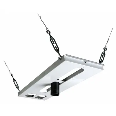 PEERLESS Suspended Ceiling Plate: Ceiling, Max. 60 lb, Fixed, 0° Swivel, Powder Coated - Fixed Television Mounts