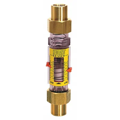 HEDLAND Mechanical Flowmeter: Flow Meter, Scale, Variable Area, Inline, Universal - Inline Flowmeters for Water with Remote Output