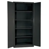 HALLOWELL Storage Cabinet: 60 in x 24 in x 78 in, Swing Handle & Padlock Hasp, 14 ga Panel Thick (MPN HWG4SC0478-4CL)