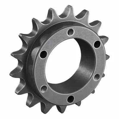TSUBAKI Sprocket: For 50 Chain, 17 Teeth, 3.401 in Pitch Dia, 3.72 in Outside Dia - Size 50 Bushed-Bore Roller Chain Sprockets