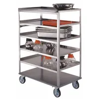 LAKESIDE Banquet Cart: 500 lb Max Load Capacity, 4 Shelves, 22 1/4 in Overall Wd, 50 in Shelf Lg (MPN 461)