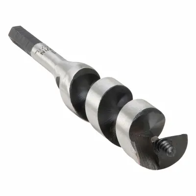 IRWIN Auger Bits: 1 in Drill Bit Size, 7 1/2 in Overall Lg, Hex Shank - Spur Auger Drill Bits