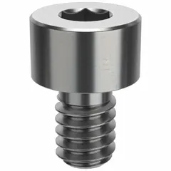This inch-system standard socket head cap screw has a 1/4"-20 thread size and 3/8 in length. Made from plain stainless steel 18-8, it features a right-hand thread and a 1/4 in drive size. Commonly used in machinery assembly, equipment fastening, and general industrial maintenance.