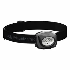 Headlamp with 78 lumen output and 50 m maximum beam distance. Provides 6.5 hours of run time at maximum brightness. Features two light output modes. Requires three AAA batteries. Suitable for hands-free illumination in maintenance, inspection, and outdoor tasks.