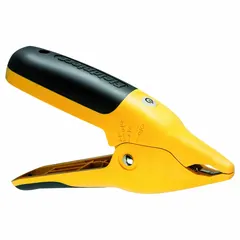 Wireless temperature clamp with thermocouple sensor for pipe surface measurement from -50°F to 257°F. Fits pipe diameters 1/4 in to 1 3/8 in. Includes emery cloth for surface preparation. Used in HVAC and refrigeration system diagnostics.