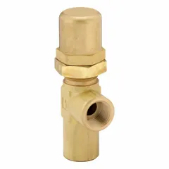 This hard-seat pressure control valve from Parker is designed for hydraulic systems to limit or regulate pressure. It has a maximum flow of 15 gpm and a maximum pressure setting of 3200 psi. The valve features a brass body with 3/4 in NPT ports. Typical applications include industrial machinery, mobile equipment, and fluid power circuits where pressure relief or reduction is needed.