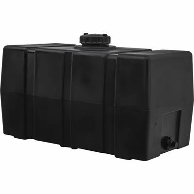 ROMOTECH Reservoir: Single Wall, Vertical, 50 gal, Closed Top, 3/16 in Wall Thick - Square Liquid Storage Tanks
