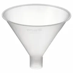 General Purpose Lab Funnel, Polypropylene, 150 mL, 149.86 mm Diameter, 29 mm Stem, 25 mm Stem Length, White