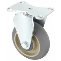 APPROVED VENDOR Plate Caster: Corrosion-Resistant/Debris-Resistant/Maint Free/Quiet-Roll, Rigid (MPN P12R-RCP035K-12)