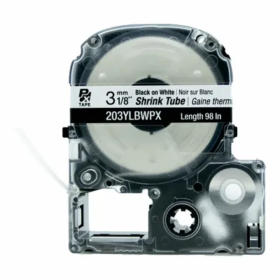 EPSON Sleeve Label: 1/8 in, Polyolefin, White (Matte) - Epson Continuous Sleeve Label Roll Cartridges