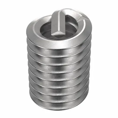 HELI-COIL Free-Running Tangless Helical Insert, #2-56 Thread Size, Plain, 100 PK - Free-Running Tangless Helical Inserts
