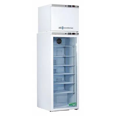 AMERICAN BIOTECH SUPPLY Refrigerator and Freezer: 10.5 cu ft Refrigerator Capacity, 2 Doors - General Purpose Lab Refrigerator-Freezers