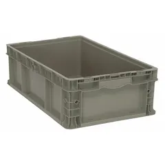 QUANTUM STORAGE SYSTEMS Straight Wall Tote: 8.2 gal, 24 in x 15 in x 7 1/2 in, Stacking Capable (MPN RSO2415-7). Key specifications — Material: Plastic; Stackable: Stacking Capable; Brand: QUANTUM STORAGE SYSTEMS.