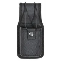 HEROS PRIDE Radio Pouch: Black, Nylon, Ballistic, 7 1/2 in x 3 3/4 in, Snap Closure (MPN 1040)
