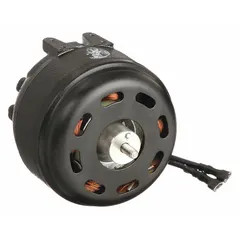 This fan motor is a replacement part for SCOTSMAN ice machines. It restores airflow and cooling performance to maintain proper operating temperatures for ice production.