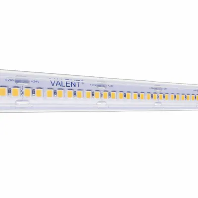 DIODE LED Tape Light: White, Top Bend, 511 lm, 2700K, 16 3/8 ft Lg, 4.3 W Watt, 24 V DC - Tape Lights