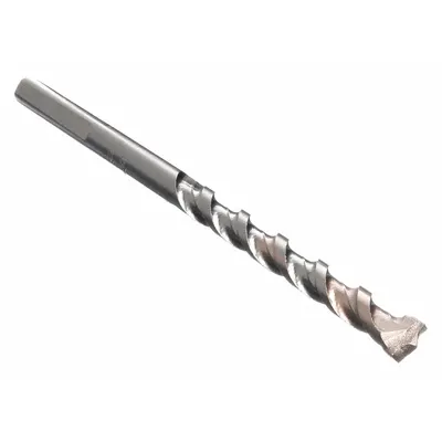 DEWALT Hammer Drill: 1/2 in Drill Bit Size, 4 in Max Drilling Dp, 6 in Overall Lg - 3-Flat Shank Masonry Drill Bits for Rotary Drills