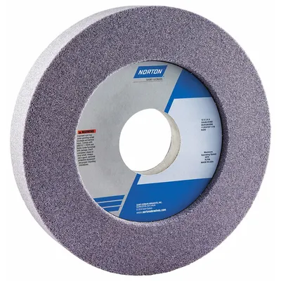 NORTON 12" x 2" x 3" 32A46-HVBE Recessed Grinding Wheel Type 7 - Grinding Wheels for Moderate-to-Heavy Grinding of Tool Steels