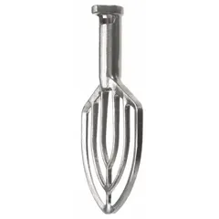 Beater attachment designed for HOBART A200 model mixers. Used in commercial foodservice for mixing, creaming, and blending ingredients. Direct OEM replacement component.