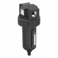 PARKER Compressed Air Filter: Particulate, 1/2 in NPT, 5 micron, 130 cfm, 250 psi Max Op Pressure (MPN 07F38BC)
