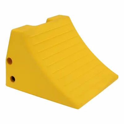 CHECKERS Wheel Chock: Commercial Vehicles/Small Vehicles, Urethane, 14 1/2 in Overall Lg - Mining Equipment Wheel Chocks