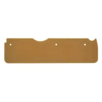 Replacement right-hand rubber side skirt for compatible floor-cleaning machines. Seals the side of the sweeping or scrubbing deck to contain debris and improve vacuum pickup. Direct replacement part for maintaining efficient cleaning performance