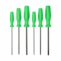 MAYHEW Screwdriver Set: 1-10 Pieces, 6 Pieces, Phillips/Slotted Tip, 16 in Overall Lg, Box (MPN 27021LTHVG)
