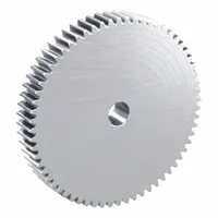 Hubless Spur Gear: Module m 2.5, 64 Teeth, 20 mm Bore Dia, Stainless Steel, 20° Pressure Angle (MPN SUSA2.5-64)