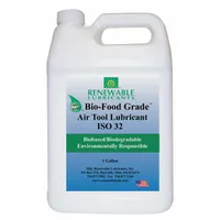RENEWABLE LUBRICANTS Air Tool Oil: Synthetic, -20°F Min. Op Temp., 446°F Max. Op Temp., Jug (MPN 87463)