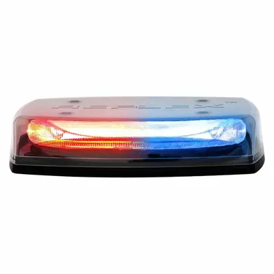 CODE 3 Mini Light Bar: Emergency Vehicle Mini Light Bar, Blue/Red, 40.8 W Watt - Emergency Vehicle Mini Light Bars