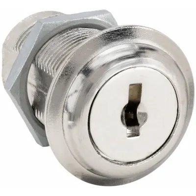 COMPX NATIONAL Cam Lock: Std Keyed Cam Lock, Keyed Different, Zinc Die-Cast, Nickel - Keyed Cam Locks