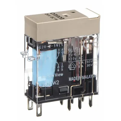 OMRON General Purpose Relay: Socket Mounted, 5 A Current Rating, 24V DC, DPDT - Socket-Mounted Relays