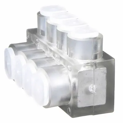 BURNDY Multitap Connector: 4 Port, Single-Sided Entry, 14 AWG – 4 AWG Wire Size - Dry-Location Single-Sided Entry Multitap Connectors