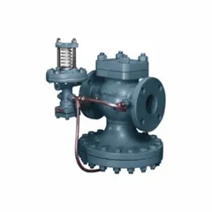 This SPENCE pressure regulator features a cast iron body with 125 lb flanged connections sized 2 1/2 in x 2 1/2 in, rated for a maximum temperature of 450°F. It is designed for general purpose pressure reduction in steam, air, or gas systems, commonly used in process heating, steam distribution, and plant utility lines.