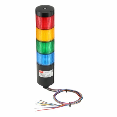 Dayton Tower Light Assembly: 4 Tier, Amber/Blue/Green/Red, No Sounder Tier - Four-Tier Tower Light Assemblies