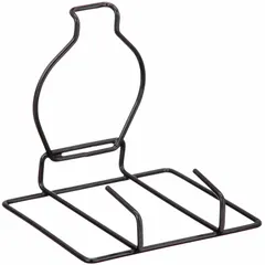 This benchtop stand provides a stable platform for supporting handheld tools or small components during maintenance, assembly, or repair tasks. With an overall width of 1 5/8 inches and height of 4 1/2 inches, it is suited for use on workbenches in industrial workshops and repair facilities.