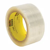 SCOTCH Carton Sealing Tape: 3.1 mil Tape Thick, 3 in x 55 yd, 375