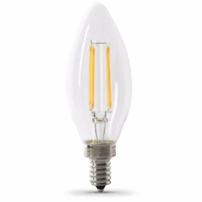 FEIT ELECTRIC Compact LED Bulb: Candelabra Screw (E12), LED, (B) Bullet, B10, 3.3 W Watt - Candelabra Screw Base (E12) Lamps