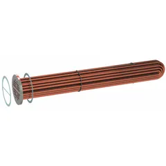 U-Tube Replacement Bundle with copper tubes. Rated 116 gpm, 1,132,000 BtuH. Compatible with model TS08-060-222BS-SSCI-SX-CCC-11-55G2. Used in steam-to-water heat exchangers for commercial and industrial heating systems.