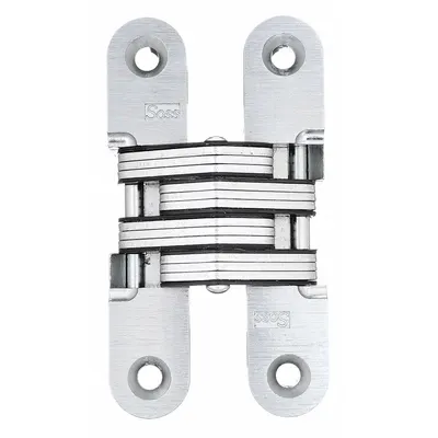 SOSS Concealed Hinge: 3 3/4 in Leaf Ht, 3/4 in Leaf Wd, Full Mortise Mounting - Full Mortise-Mount Concealed Hinges