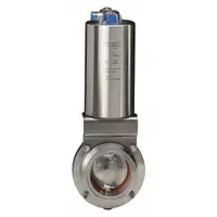 VNE Pneumatic Butterfly Valve: 145 psi Actuator Air Pressure - Max, Air to Spring, 4 in Pipe Size (MPN 51C4.0AV/VBAC-XX)