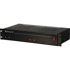 Steel-enclosed power supply board providing dual-voltage DC output (12VDC/24VDC) at 18A total rack current from a 115V AC input. Suitable for powering control panels, security systems, and access control equipment in industrial or commercial installations.