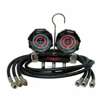BLACKMAX Refrigerant Manifold Set: 2 Valves, 3 Hoses, Series Blackmax, 3 1/8 in Gauge (MPN MBA4P5Z)