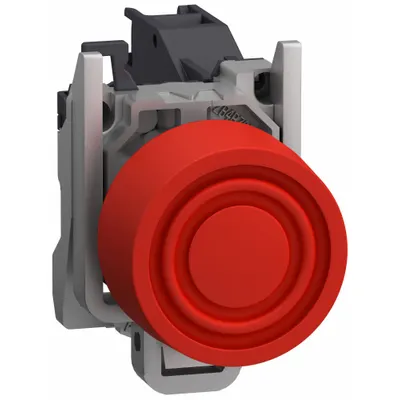 SCHNEIDER Flush Push Button Operator: 22 mm, Metallic, Flush Profile - Flush-Mount Push Buttons