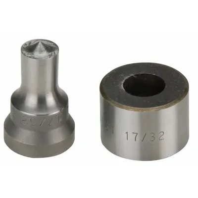 ENERPAC Punch and Die Set: 7/16 in Bolt Size (In.), 0.44 Cold Rolled C-1018 - Hand and Power Tools