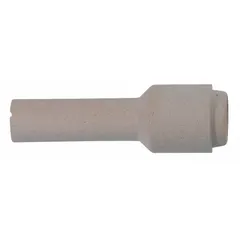 Standard nozzle for directing shielding gas and protecting the torch in arc welding applications. Lava construction, No. 4 size, long length. Supplied in a 10-pack.