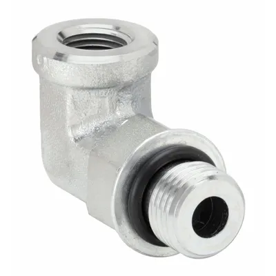 PARKER 6-1/4 AOEG-S Steel 90° Elbow - Hydraulic Threaded Extreme-Pressure Pipe Fittings