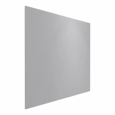 HADRIAN Partition Panel: Solid Plastic HDPE, Plastic, Gray, 55 in Ht, 52 in Wd - Panels & Panel Posts for Bathroom Partitions